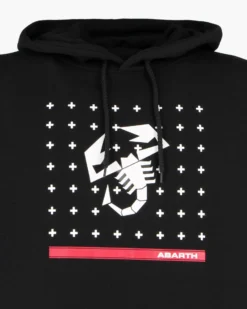ABARTH - FELPA NERA CON CAPPUCCIO DA UOMO