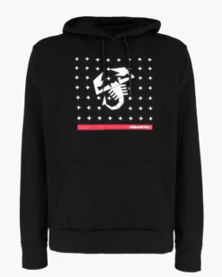 ABARTH - FELPA NERA CON CAPPUCCIO DA UOMO