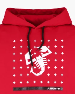 ABARTH - FELPA ROSSA CON CAPPUCCIO DA UOMO