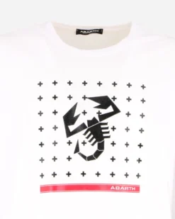 ABARTH - MAGLIA MANICA LUNGA BIANCA DA UOMO CON STAMPA