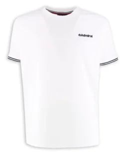 ADMIRAL - TSHIRT BIANCA CON TASCHINO A FILO DA UOMO  - AD3152_002