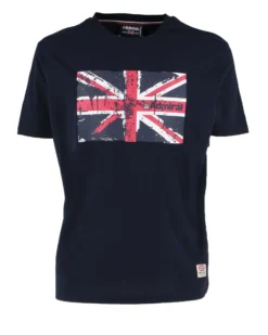 ADMIRAL - TSHIRT BLU CON LOGO BANDIERA DA UOMO - AD3151_003