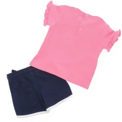 AMERICAN RAP - BABY FEMMINUCCIA TSHIRT MEZZA MANICA CON SHORTS