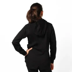 AMERICAN RAP - FELPA NERO FULL ZIP CON CAPPUCCIO
