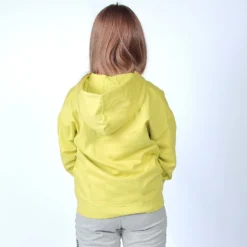 AMERICAN RAP - FELPA VERDE FULL ZIP CON CAPPUCCIO