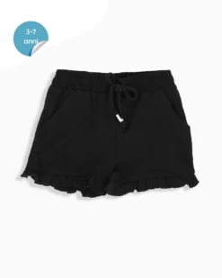 AMERICAN RAP - Short bimba nero con sbuffo