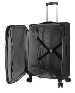 AMERICAN TOURISTER- DEEP DIVE  TROLLEY TESSUTO 4 RUOTE CON COMBINAZIONE TSA