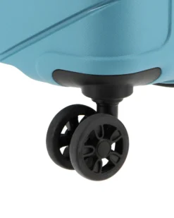 AMERICAN TOURISTER - TROLLEY AZZURRO IN ABS 4 RUOTE CON COMBINAZIONE TSA