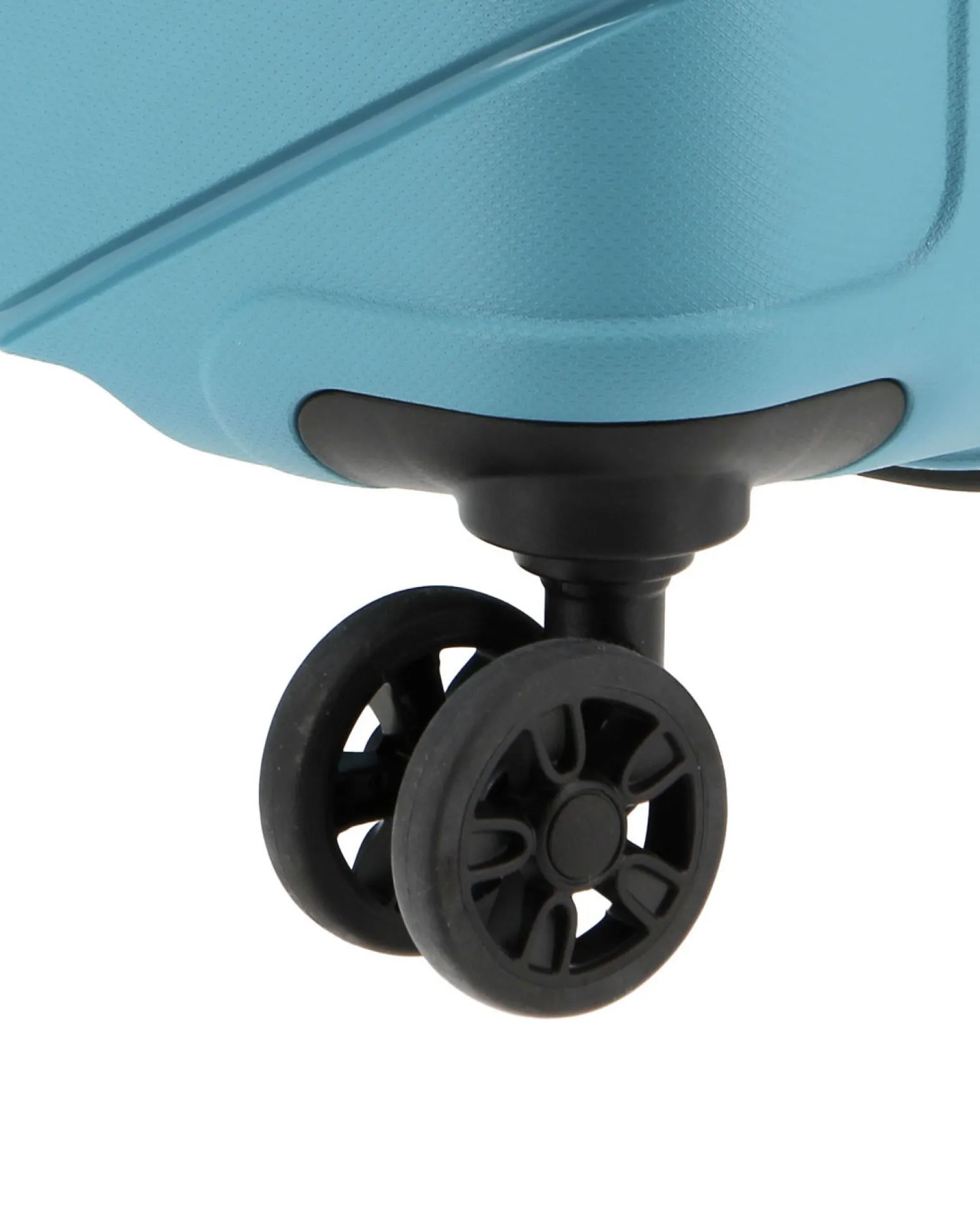 AMERICAN TOURISTER - TROLLEY AZZURRO IN ABS 4 RUOTE CON COMBINAZIONE TSA