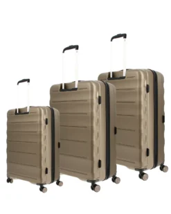 AMERICAN TOURISTER - TROLLEY BRONZO 4 RUOTE IN ABS CON COMBINAZIONE TSA