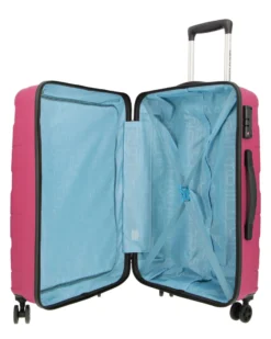 AMERICAN TOURISTER - TROLLEY FUXIA IN ABS 4 RUOTE CON COMBINAZIONE TSA