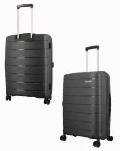 AMERICAN TOURISTER - TROLLEY NERO 4 RUOTE IN ABS CON COMBINAZIONE TSA