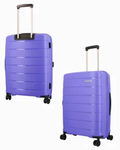AMERICAN TOURISTER - TROLLEY VIOLA 4 RUOTE IN ABS CON COMBINAZIONE TSA