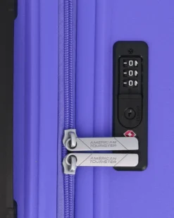 AMERICAN TOURISTER - TROLLEY VIOLA 4 RUOTE IN ABS CON COMBINAZIONE TSA
