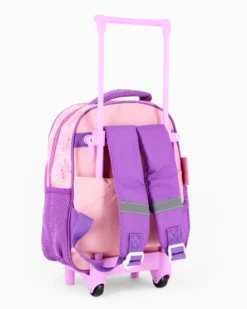 ANGEL - Zaino trolley digit premium rosa con tasche laterali