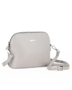 ANNES NICOLE - Tracolla grigia con logo frontale