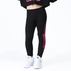 BACHATA - BIMBA LEGGINGS NERO/FUXIA