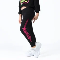 BACHATA - BIMBA LEGGINGS NERO/FUXIA