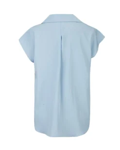 BACHATA - Camicia smanicata celeste