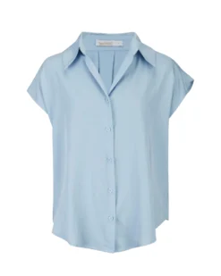 BACHATA - Camicia smanicata celeste