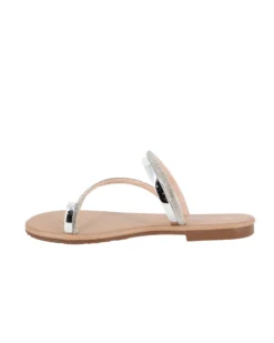 BACHATA - Ciabatta infradito nude con strass