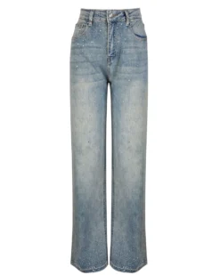 BACHATA - Jeans chiaro con strass