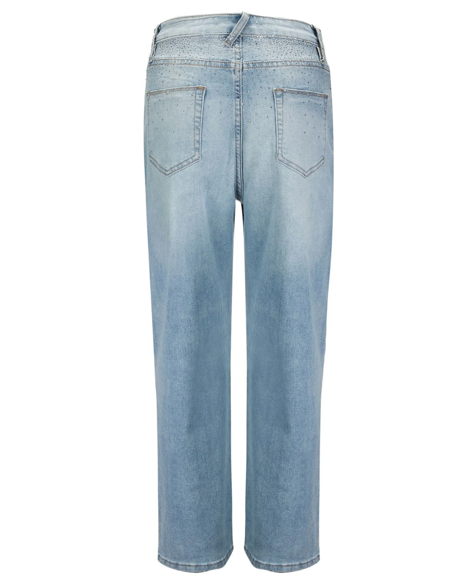 BACHATA - JEANS DA DONNA CON STRASS STRAIGHT FIT 5 TASCHE