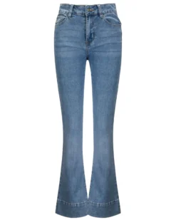 BACHATA - Jeans 5 tasche zampa risvolto alto