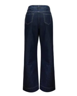 BACHATA - Jeans wide leg blu scuro