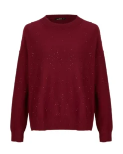 BACHATA - Maglia manica lunga bordeaux da donna