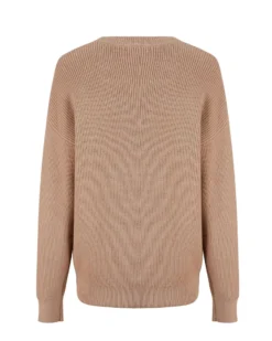 BACHATA - Maglia manica lunga taupe e rossa da donna