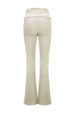 BACHATA - Pantalone ivory a zampa