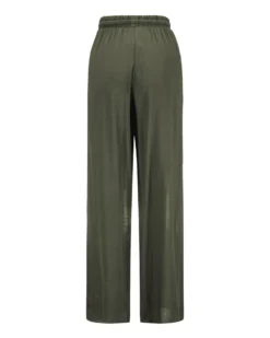 BACHATA - Pantalone viscosa verde militare