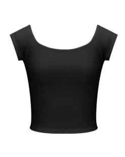 BACHATA - Top crop nero
