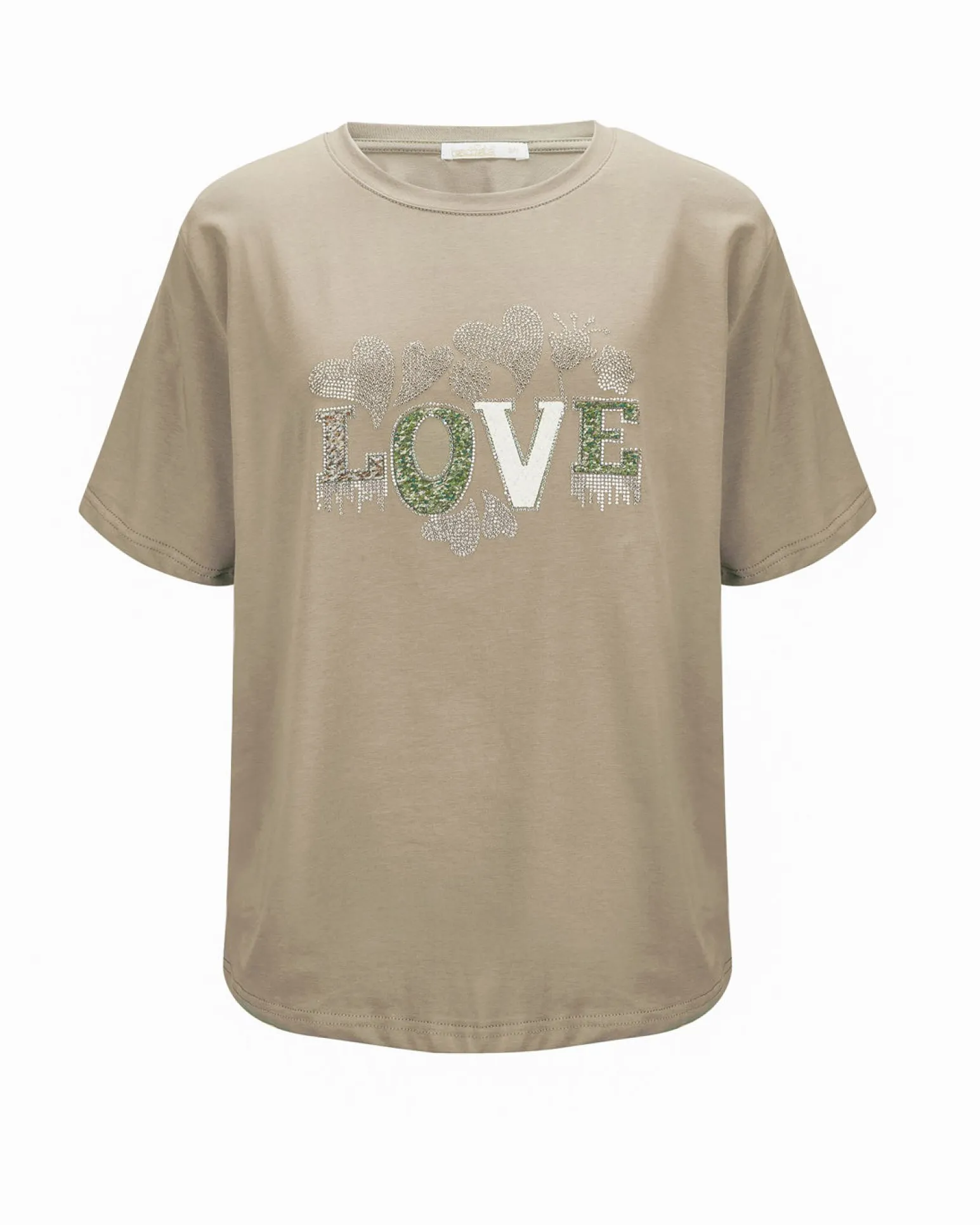 BACHATA - Tshirt manica corta con scritta "LOVE"