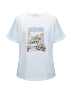BACHATA - Tshirt manica corta con stampa