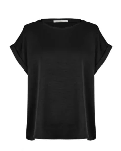 BACHATA - Tshirt manica corta nera