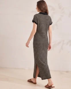 BACHATA -Vestito a maniche corte con righe