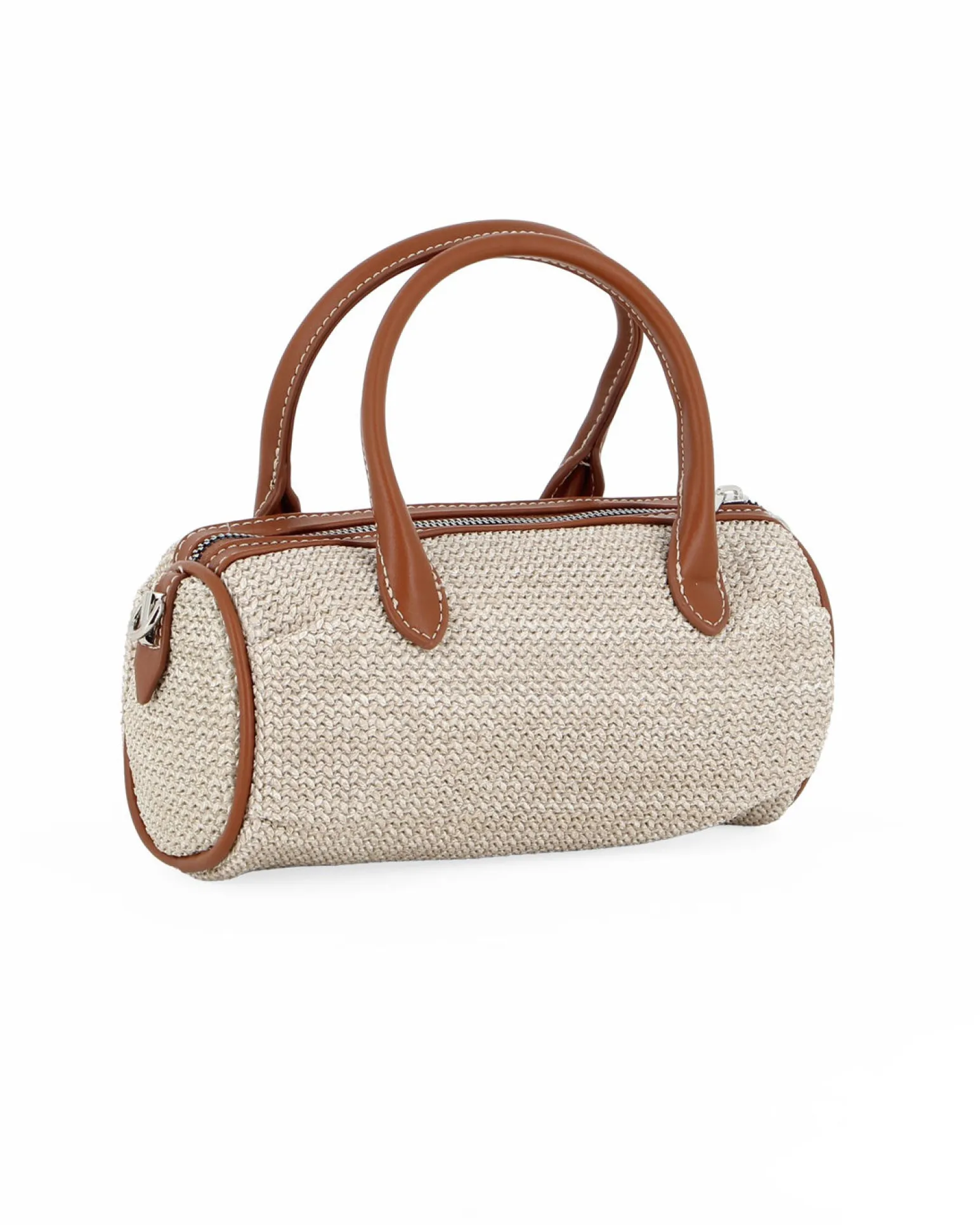 BAULETTO 2MAN. PAGLIA INTRECC. C/CHARM