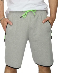 BERMUDA FELPA CON ZIP