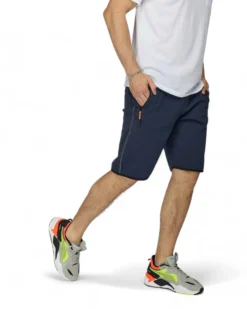 BERMUDA FELPA ZIP + STAMPA