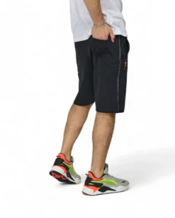 BERMUDA FELPA ZIP + STAMPA