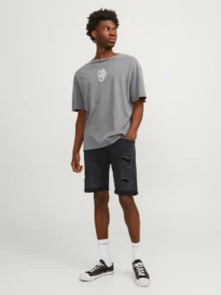 BERMUDA JEANS RICK DETAIL AM 609 BLACK D