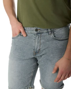 BERMUDA JEANS 5 TASCHE SABBIATO CHIARO