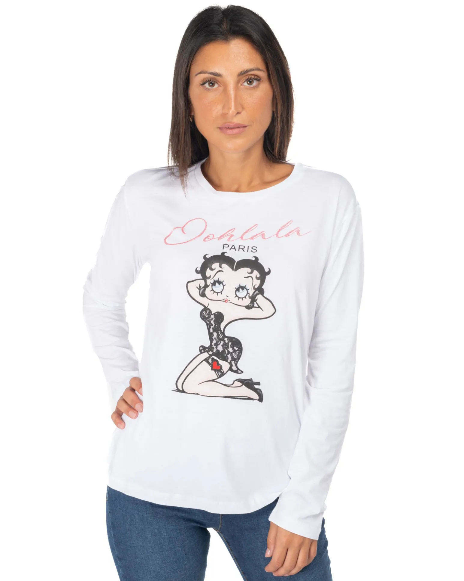BETTY BOOP - DONNA MAGLIA MANICA LUNGA