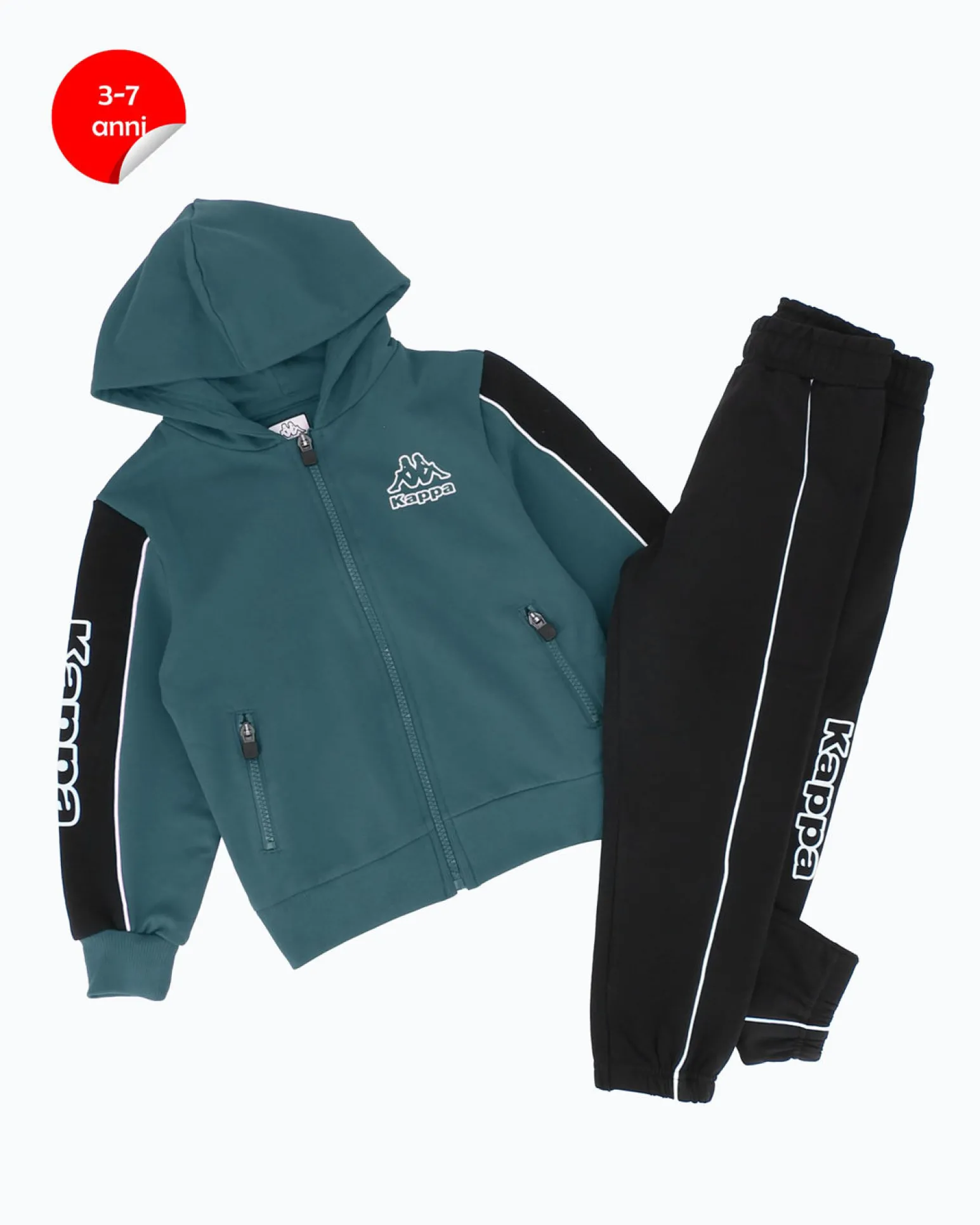 BIMBO TUTA FULL ZIP CON CAPPUCCIO