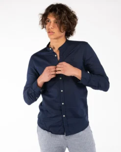 BLUE LEMON - CAMICIA MANICA LUNGA LINO COREANO
