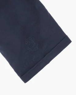 BLUE LEMON - Camicia over manica corta blu in lino