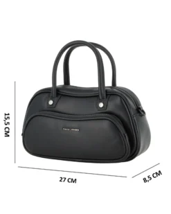 BORSA A MANO 2MAN. C/2ZIP+SCOMP. FRONT.