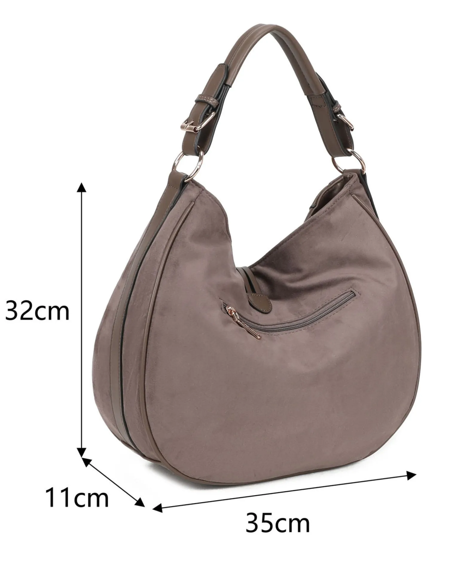 BORSA A SPALLA C/PENNACCHIO A FRANGE